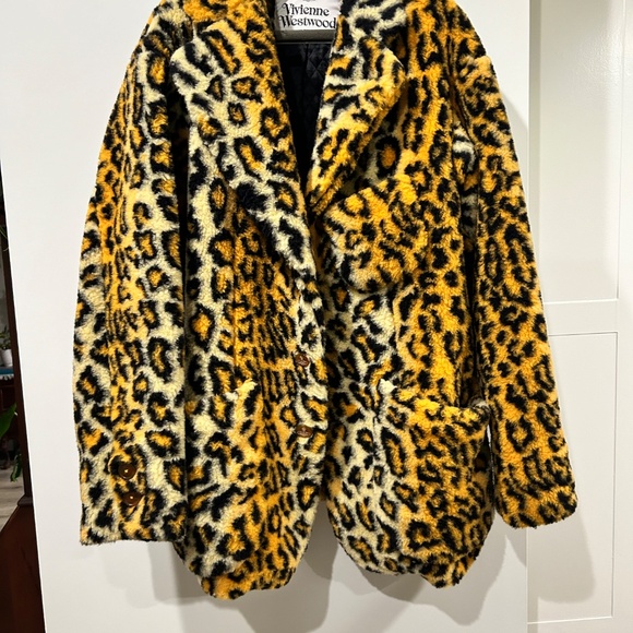 VIVIENNE WESTWOOD LEOPARD PRINT WITTGENSTEIN COAT JACKET UNISEX OVERSIZED - Picture 3 of 14